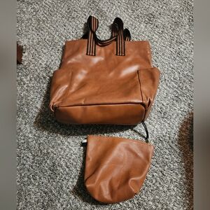 Universal Thread Tan Tote with Pouch